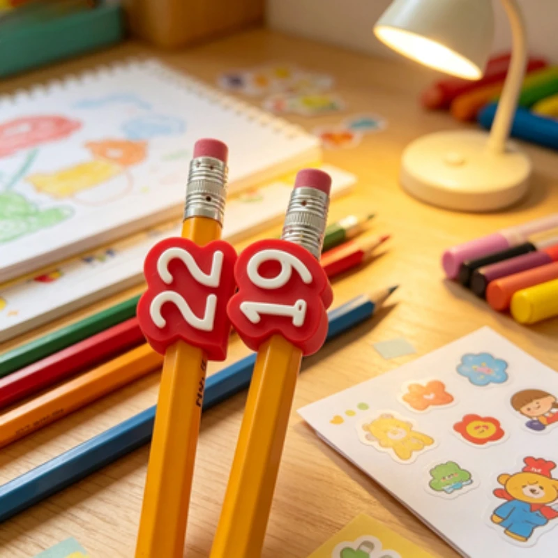 Reusable Numbered Pencil Toppers Student Pencil Labels Classroom Organizing Tags Teacher Supplies For School Desk Storage