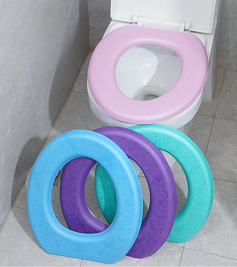 Universal Waterpoof Soft Toilet Seat Cover Bathroom EVA Washable Closestool Mat Pad Cushion O-shape Toilet seat Toilet Cover