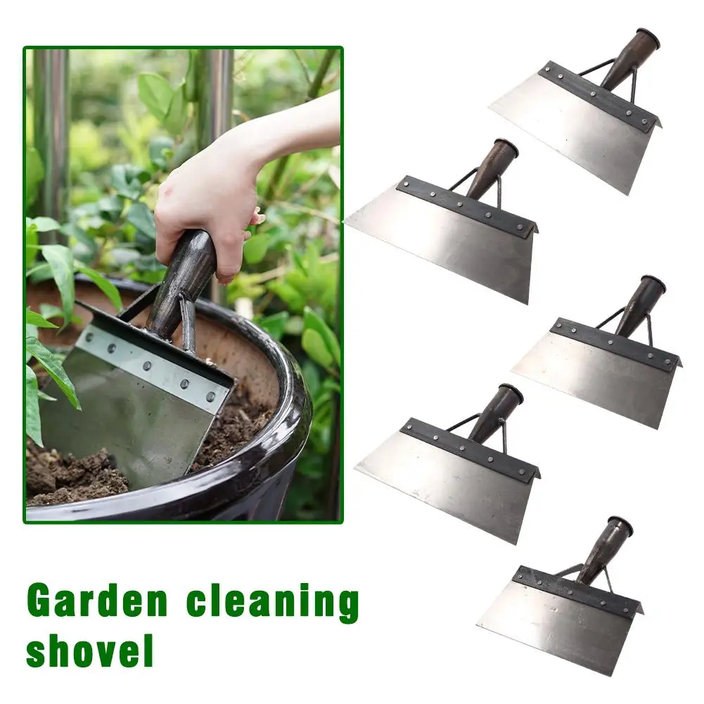 1Pcs Multifunctional Outdoor Garden Cleaning Shovel Garden Pig Farm Weeding Manure Coop Chicken Steel Pigeon Shovel Stainle Z6Y2