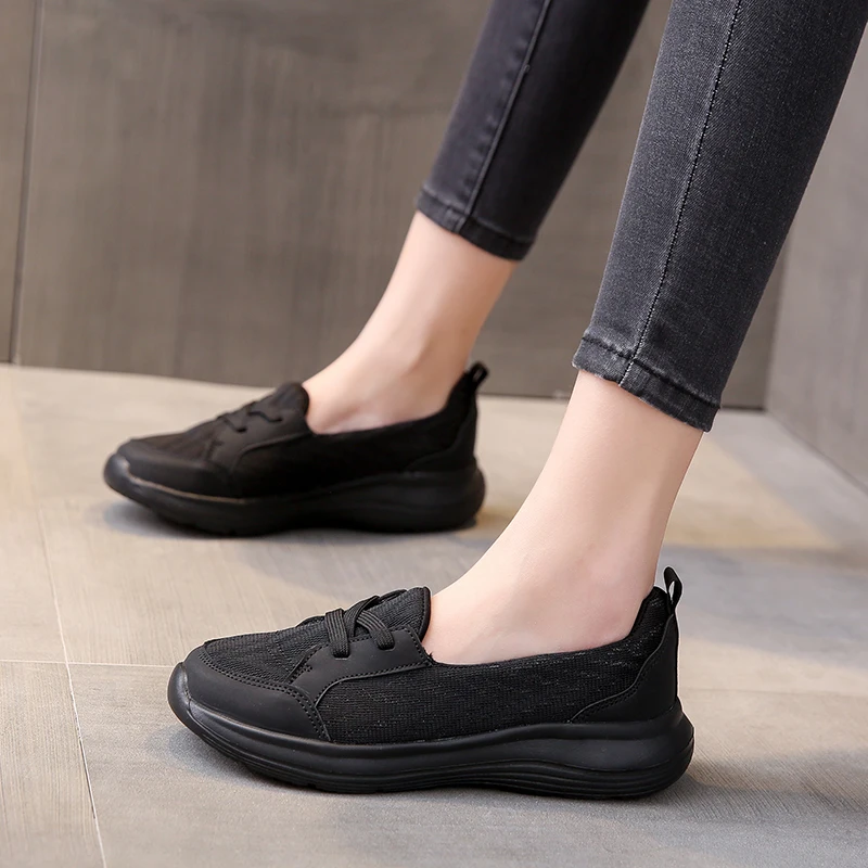 2023New Women\'s Shoes Summer Fashion Flat Lazy Sneakers Breathable Comfortable Light Shallow Mouth Slip-on Non-slip Casual Shoes