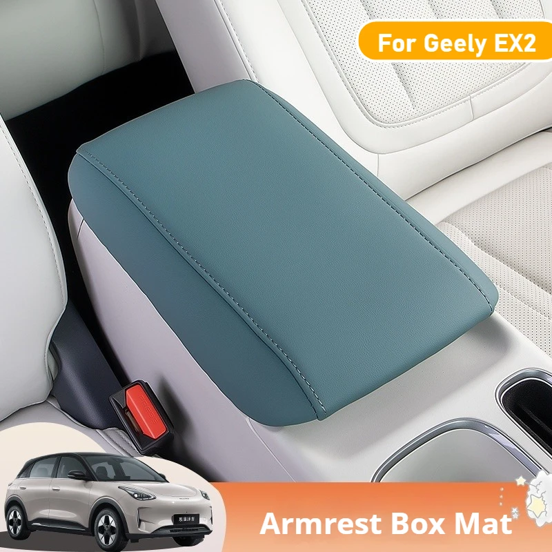 For Geely EX2 Starry Wish Center Armrest Cover Leather Protector Central Console Pad Elbow Support Pad Car Accessories