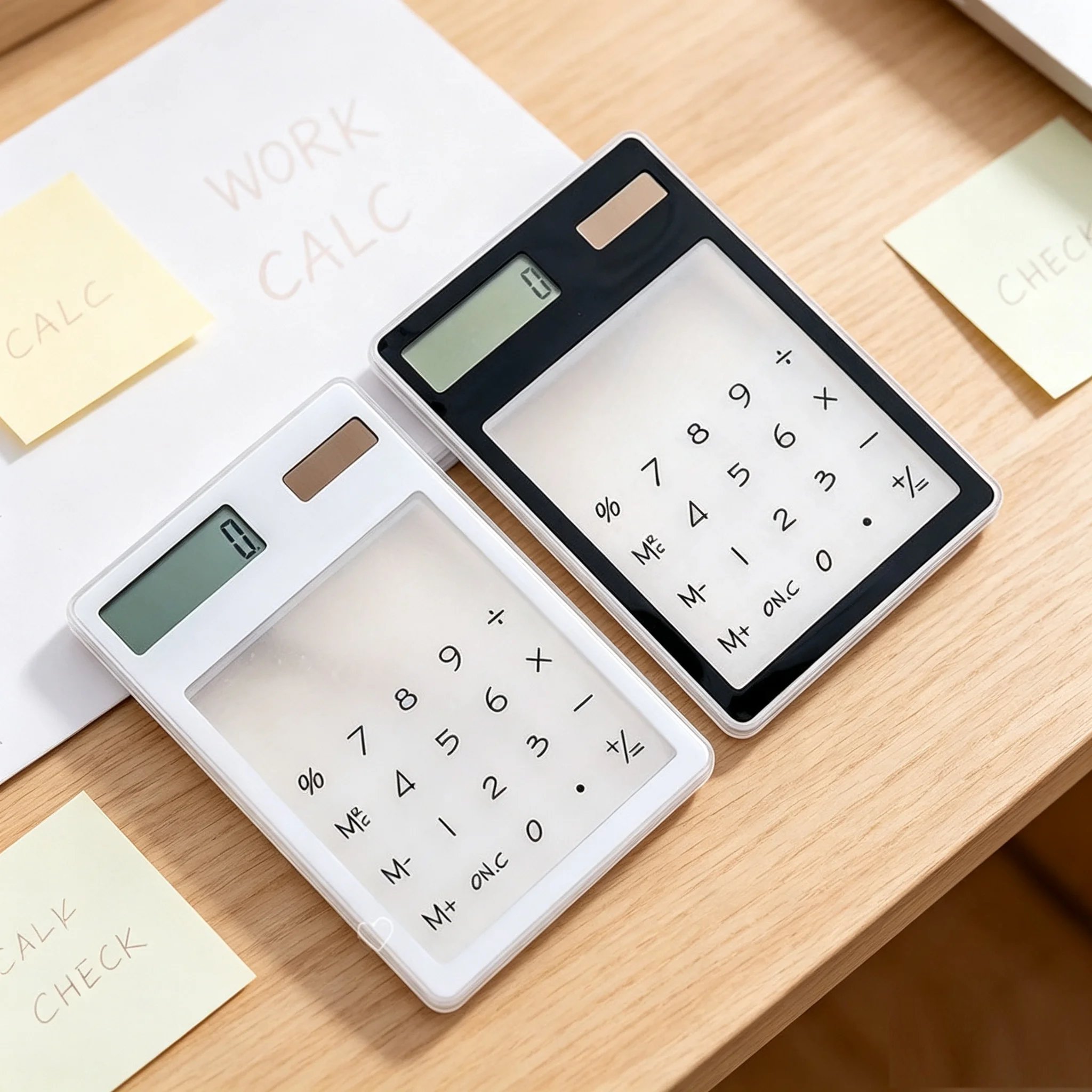 Transparent Light Energy Calculator, Mini Cute Calculator, Office and Study Supplies
