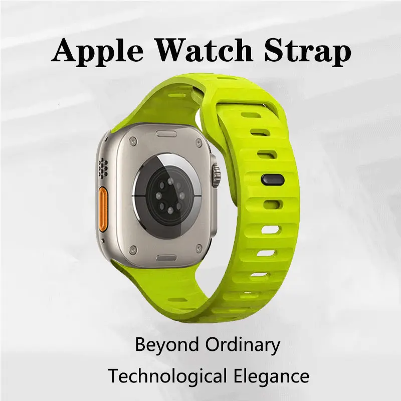 Siliconen band voor Apple Watch Band 9 8 7 41 mm 45 mm ultra 2 49 mm 44 mm 40 mm 38 42 mm Correa-armband voor Iwatch-serie 6 SE 5 4