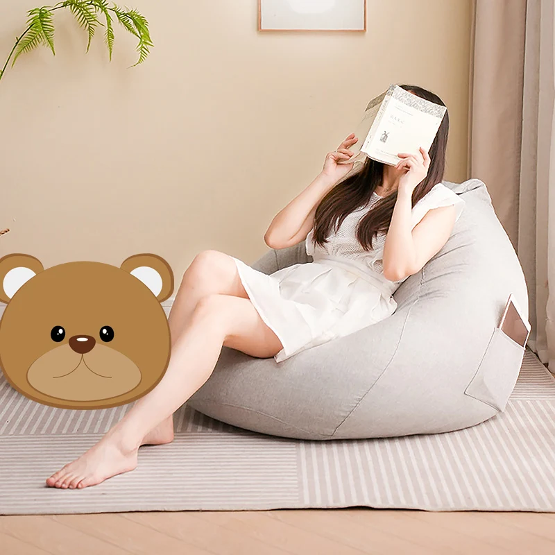 

Большие маленькие чехлы для диванов Lazy BeanBag, стулья без наполнителя, Кресло-мешок для отдыха, пуф-диван, татами для гостиной