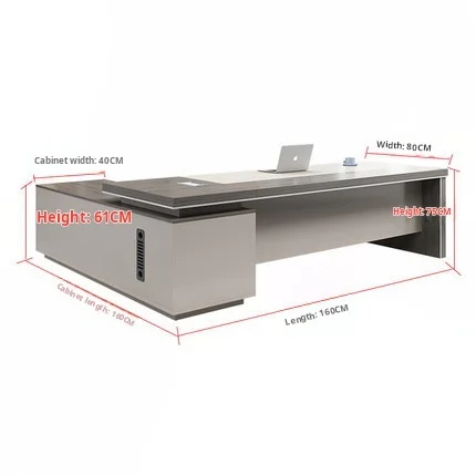 Modern fashion simple office furniture office desk boss table combination cabinet chair can be matched