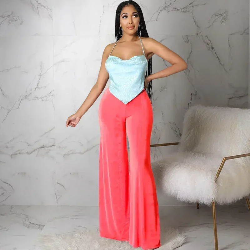 

GUWU Elegant Women Wide Leg Straight High Waist Pants 2024 Summer Loose Street Chic Fashion Sexy Party Trousers