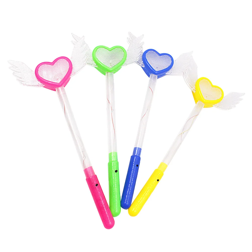 

4pcs Heart Wing Flashing Sticks Angel Wings Light Sticks Party Decorations Wand Birthday Sporting Events