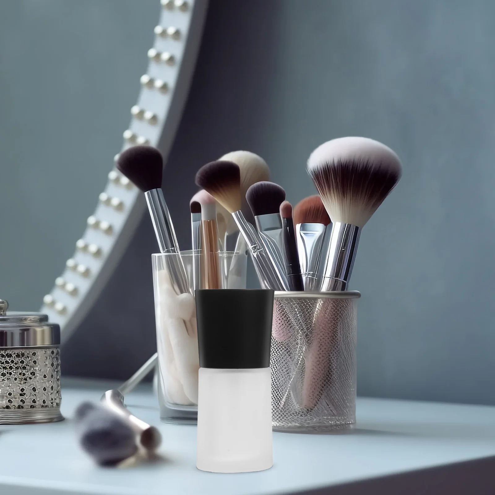 Bouteilles à pompe en verre de voyage, 2 pièces, conteneurs de stockage de Lotion rechargeables, bouteille à pompe de fond de teint