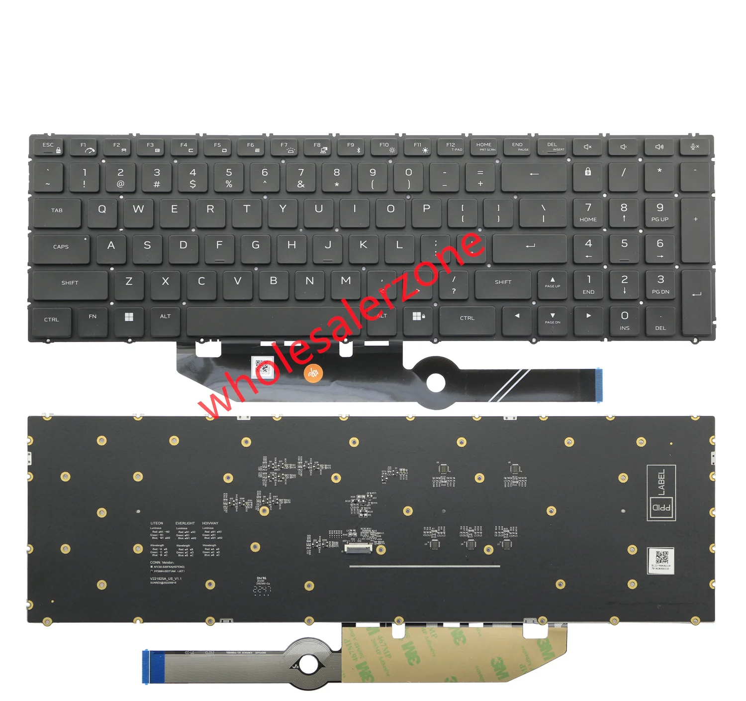 Backlit Keyboard For Dell Alienware M18 R1,Alienware M18 R2 P51E P51E001 series ( fit 2023-2025 Year ) laptop US layout keyboard