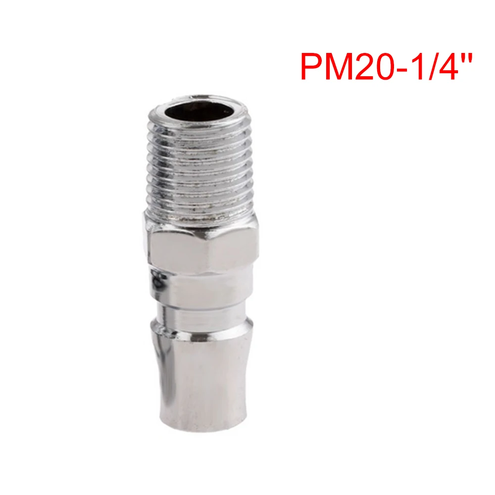 2pcs Galvanized Iron Air Line Hose Fittings PM20 - 1/4