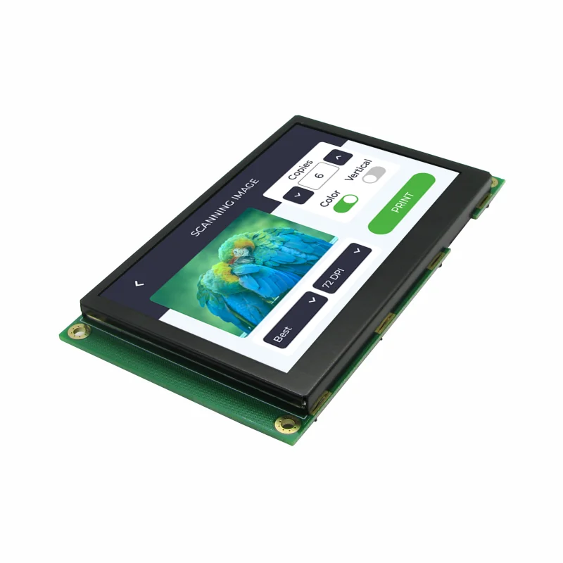 

4.3-inch LCD display module resistor capacitive touch iCore development board supporting