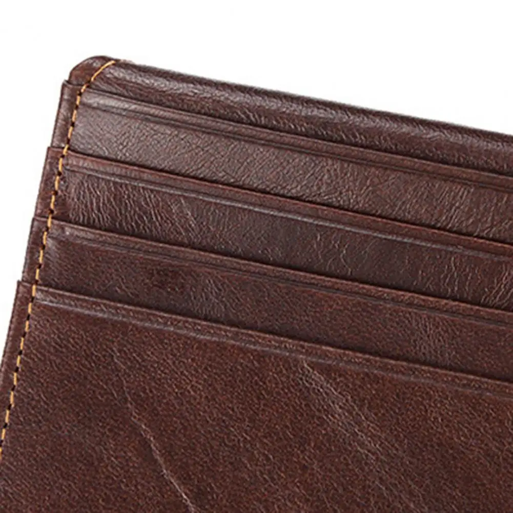 Rfid Blocking Men Wallet Vintage Card Holder Rfid Blocking Men’s Vintage Bi-fold Wallet with Id Window Coin Pocket Anti-theft