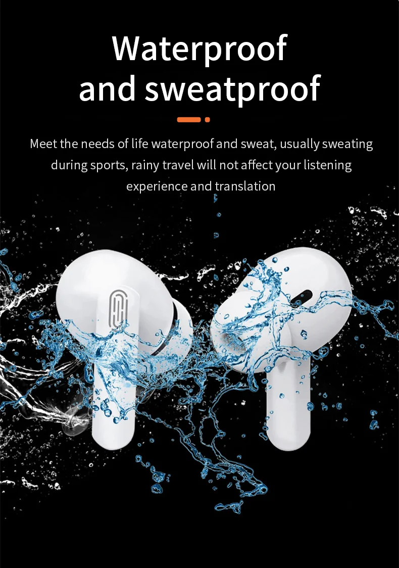 Portable Y113 TWS Bluetooth Earphones Mini Translation Earbuds Waterproof 114 Languages High-precision Wireless Translator