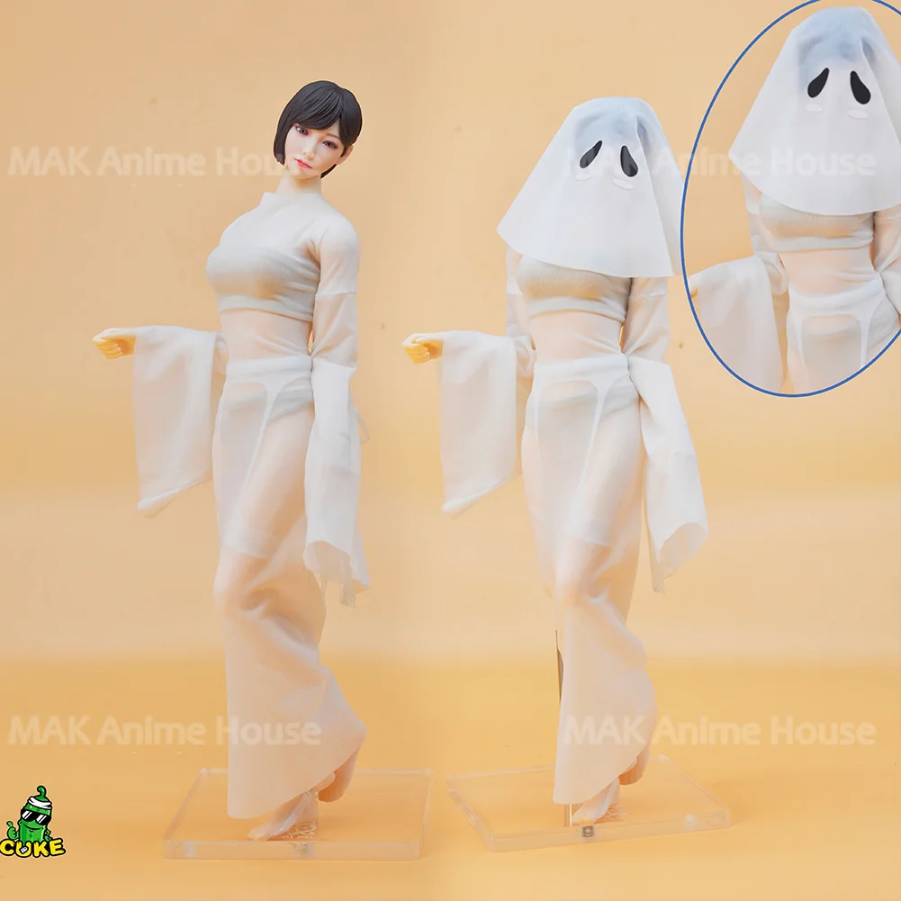 

JO25X-06 1/6 Girl Group Waist Baring Suit Short Skirt Shirt Tie Socks Clothes Model for 12'' Female Soldier Action Figure Body