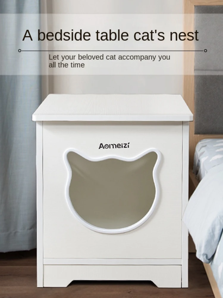 Wyj Cat Nest Bedside Table Furniture Cat House Cat Villa Coffee Table Side Table People Cat Shared Furniture