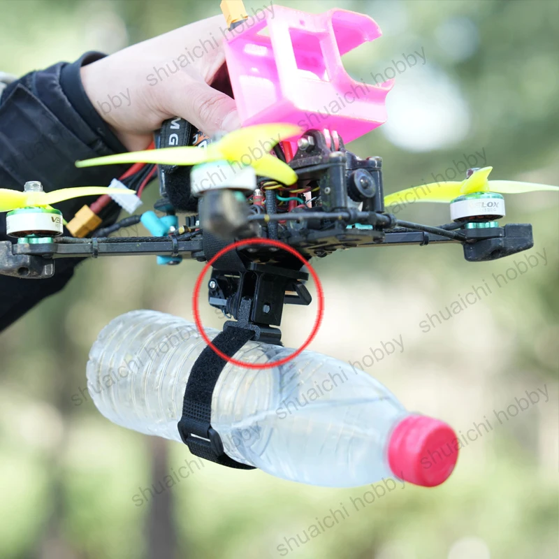 1 قطعة حزام من نوع سحب من نوع طائرة بدون طيار FPV PWM التحكم قاذف الطائرات بدون طيار موزع الإنقاذ في حالات الطوارئ لنظام تحرير الحمولة واحدة/المزدوجة