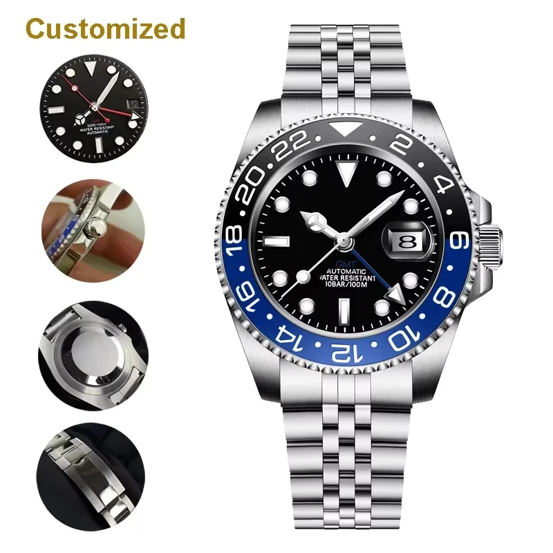 88A Store 40mm Men's Automatic Movement 904l Stainless Steel Watch Customized Watches