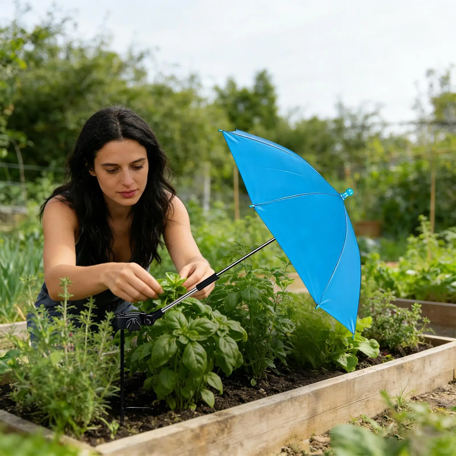

Тент-зонт для растений с защитой от УФ-излучения, водонепроницаемый, для садовых грядок, двора, фермы, заднего двора, газона, веранды