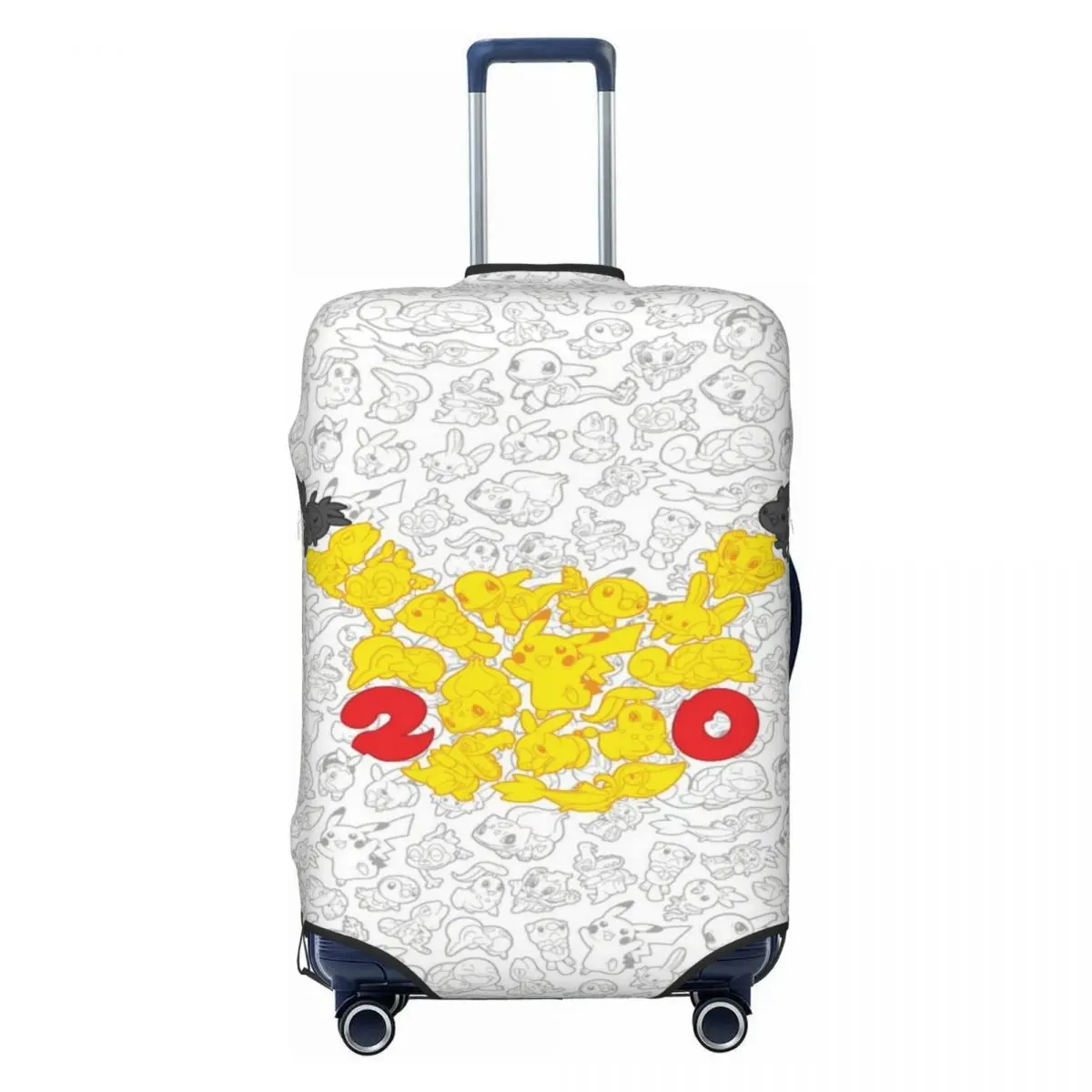 

Custom Bikachus Cartoon Luggage Cover Protector Cute Travel Suitcase Protective Cover for 18-32 Inch