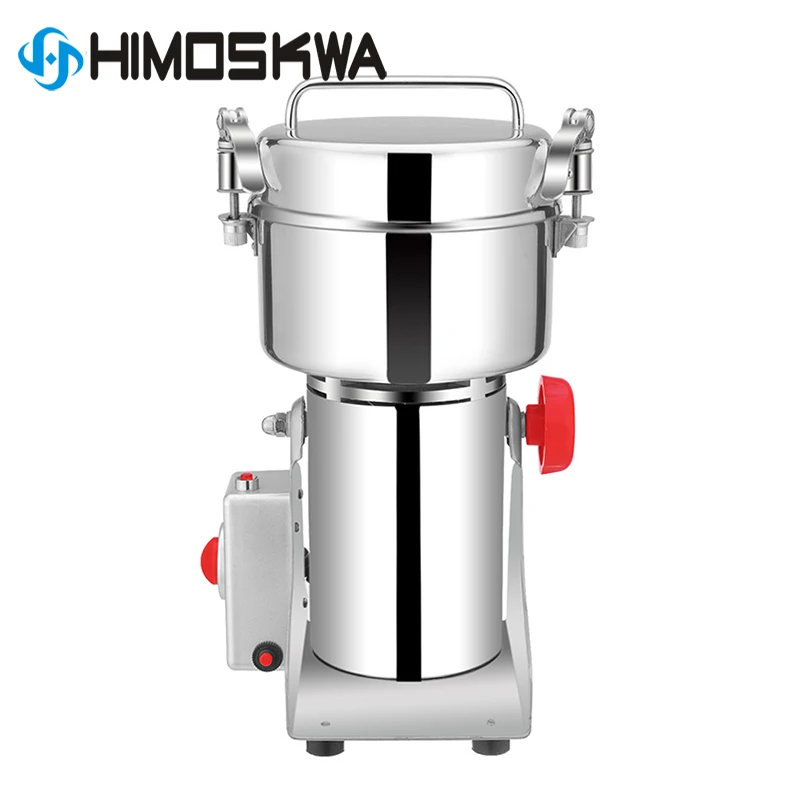 800G Chinese Medicine Grinder Hebals Grain Mill Dry Food Flour Powder Swing Electric Grinding Machine Nut Crusher Herb Shredder