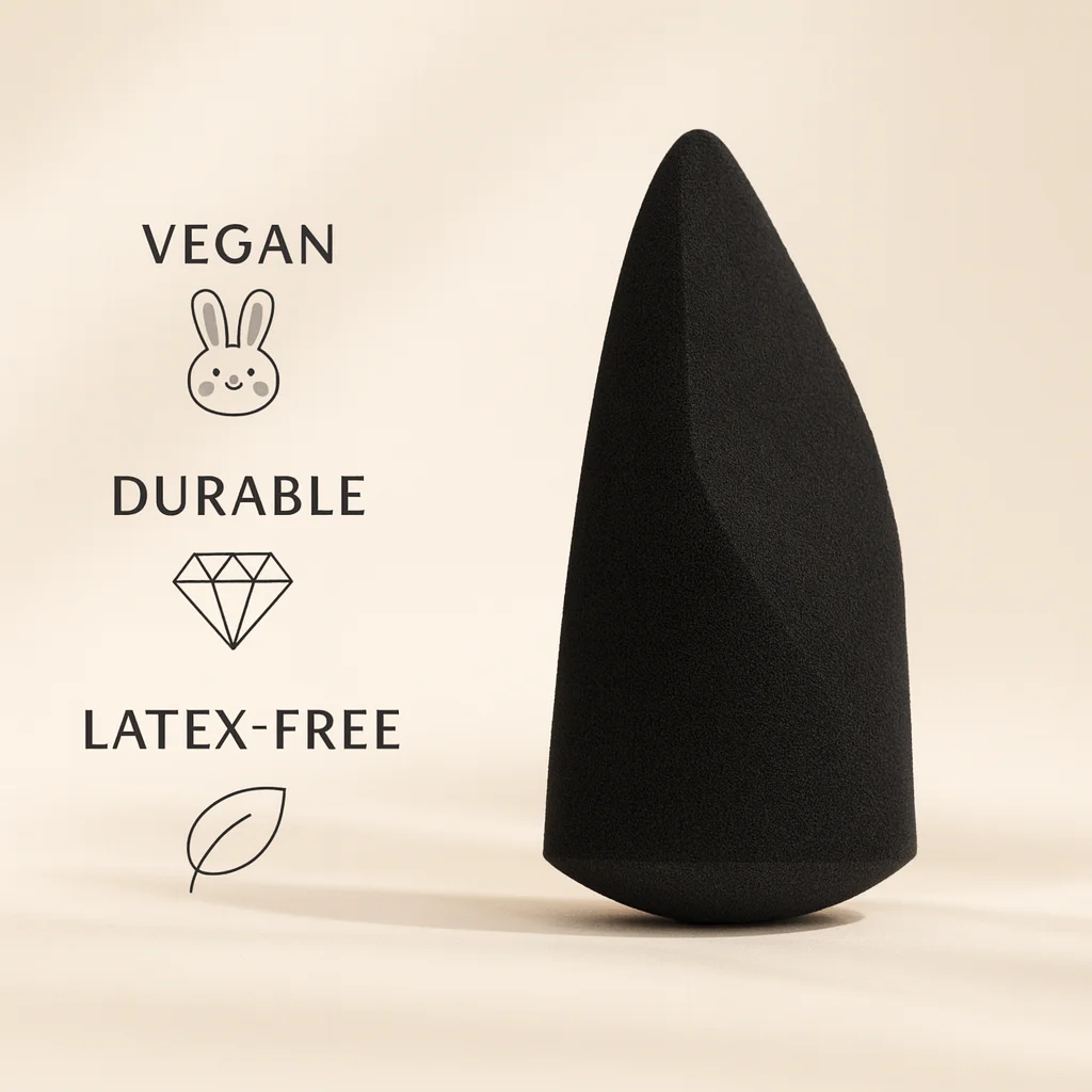 Gąbeczki do makijażu na opuszki palców, gąbki kosmetyczne do podkładu, kremu kryjącego, zestaw gąbek do makijażu, blender do makijażu, akcesoria kosmetyczne.