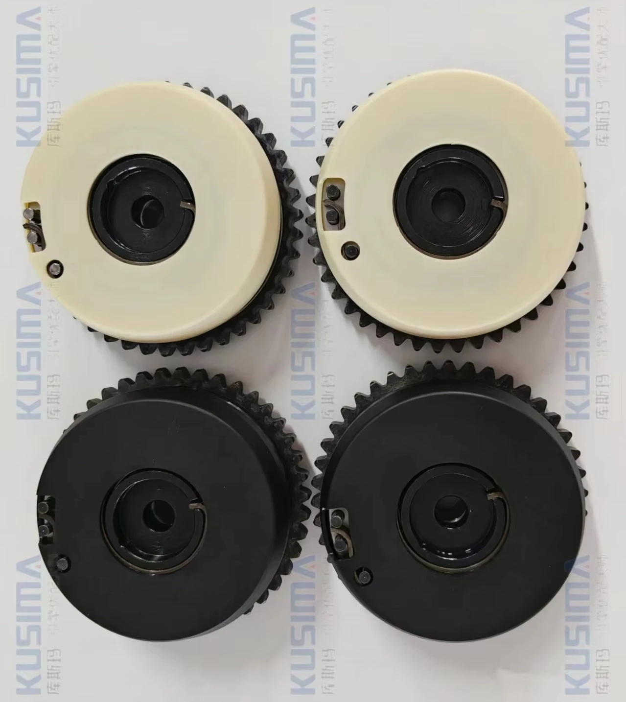 4 قطعة أسنان العجلة لعمود الحدبات المدخول والعادم لسيارات BMW N63 4.4L Vanos Vvt Gears 11367598002 11367598001 11367600085 11367600086