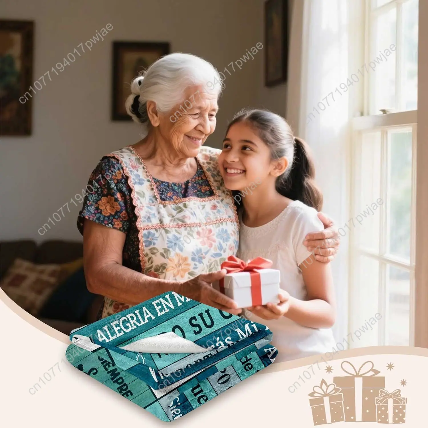 هدايا أبويليتا باللغة الإسبانية هدايا عيد الميلاد للجدة باللغة الإسبانية ريجالو بارا أبويلا أبويلا ريجالوس بطانية الجدة #2