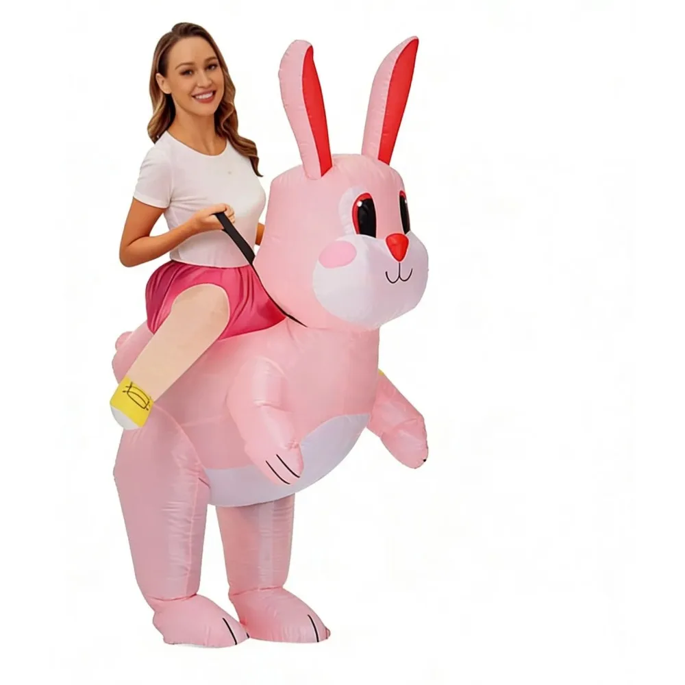 

Inflatable Easter Bunny Costume Full Body Blow up Rabbit Costume Bunny Rabbit Outfit