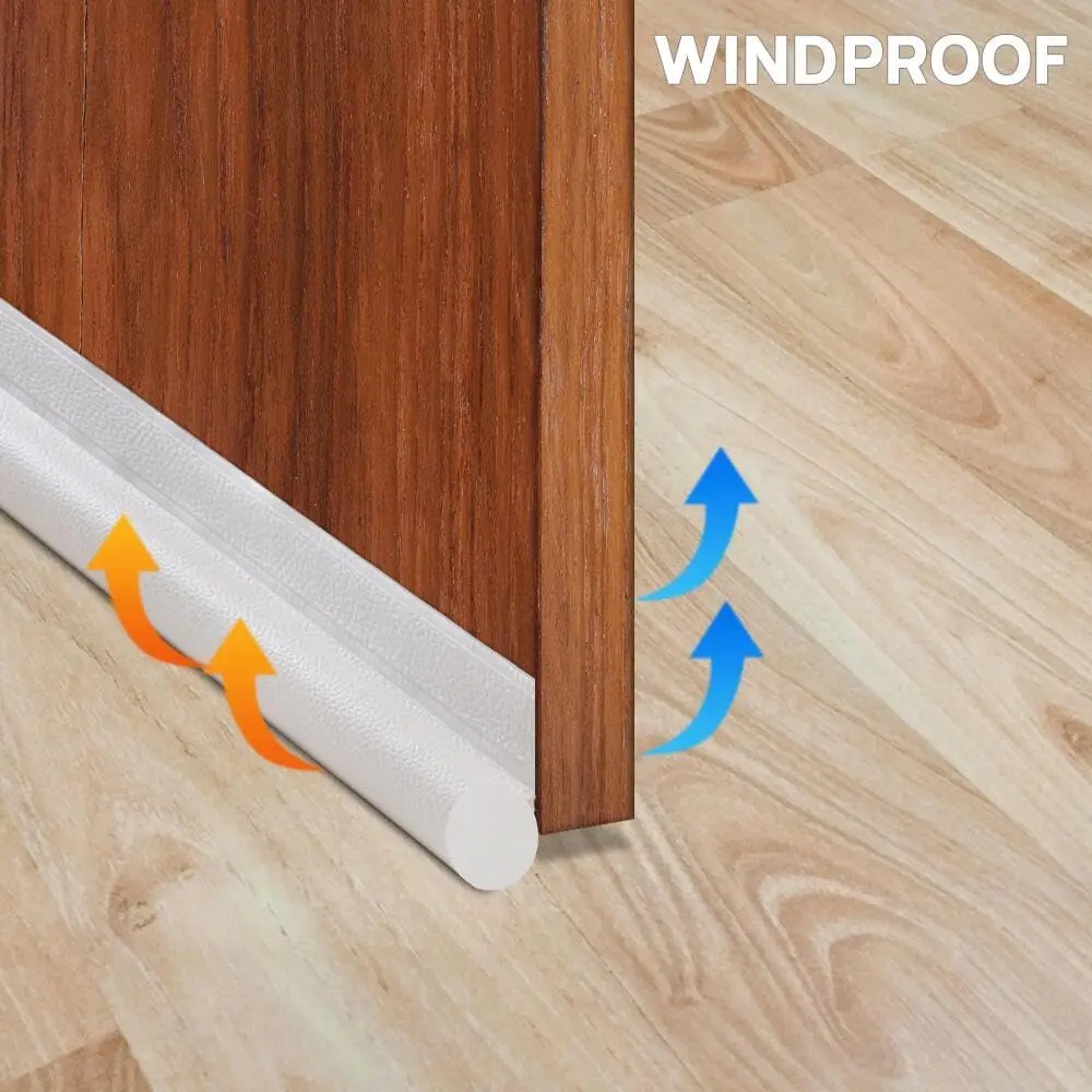 Door bottom sealing strip, windproof, noise-reducing, dust-proof, bedroom gap waterproof, insect-proof and soundproof strip