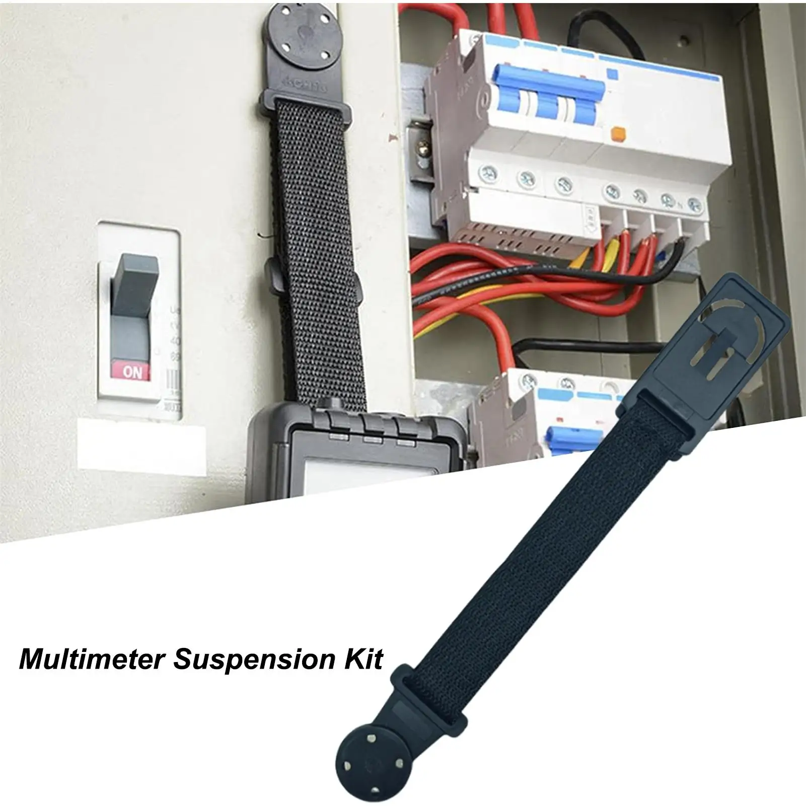 Multimeter Magnetic Mount Hanging Kit Stable Installation Strap Black Digital Suspension Tool Universal Fit Workbench Essential