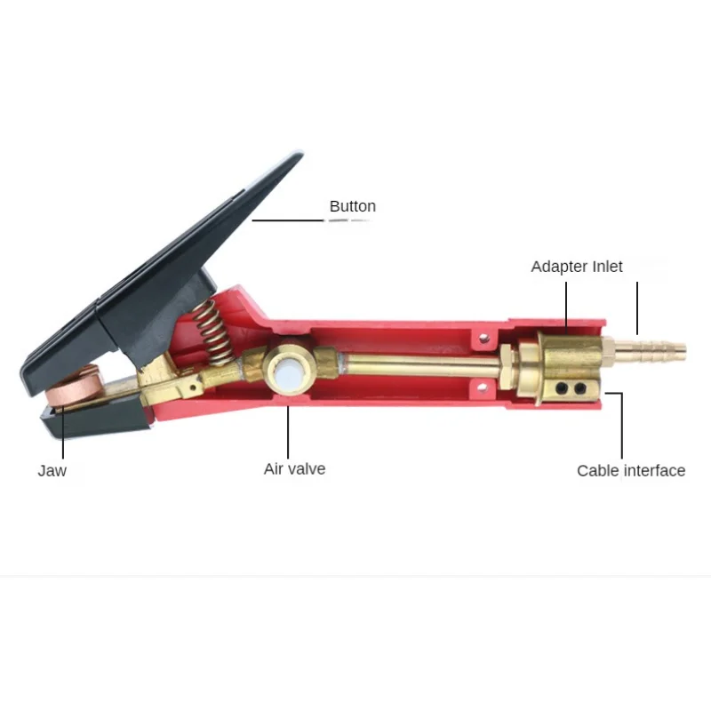 QB-600A QB-800A Weld Carbon Arc Gouging Torch Gun Set Argon Arc Welding Tools Torch gun Gouging Electrode holder