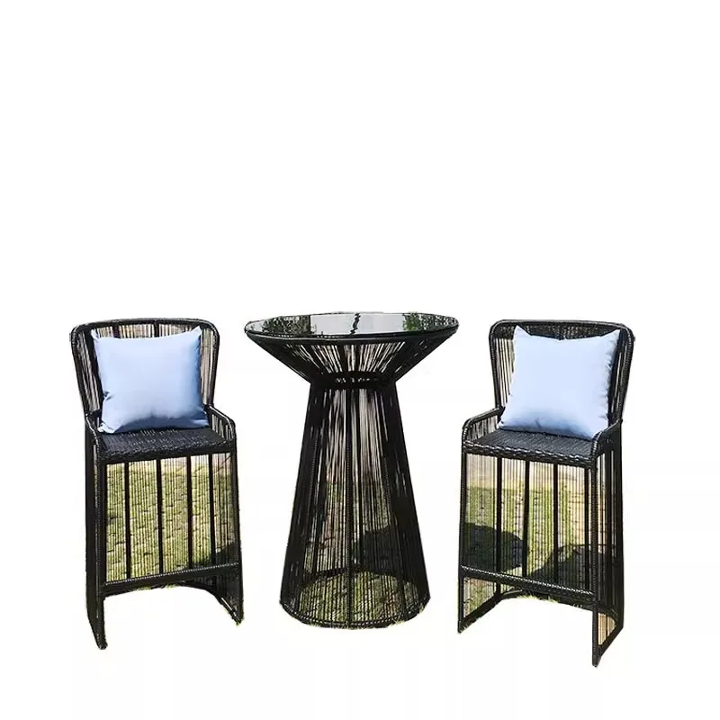 

Outdoor tables and chairs small courtyard balcony leisure sunscreen waterproof furniture combination outdoor garden