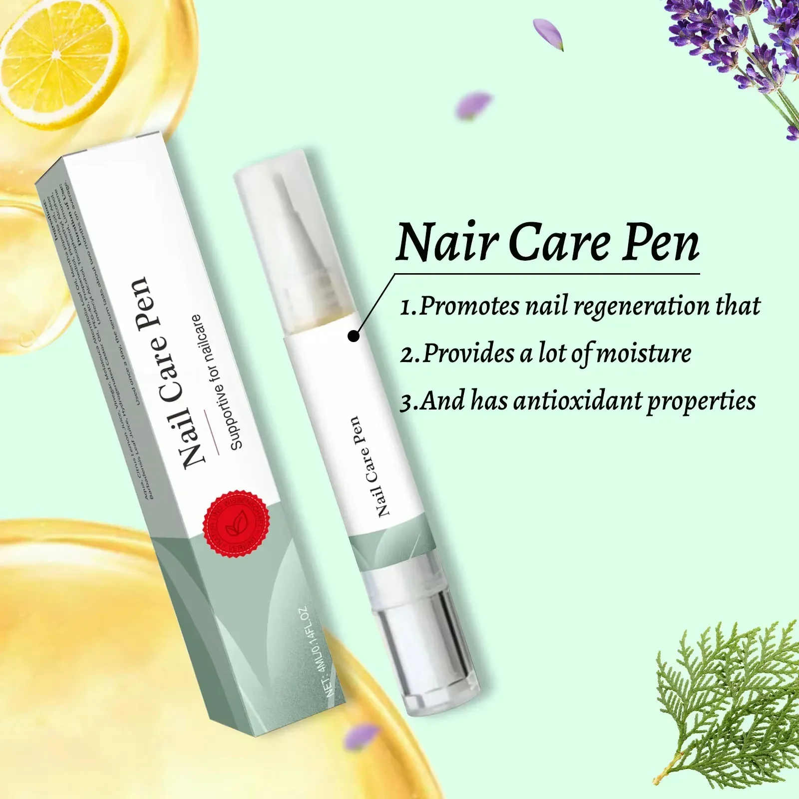 Daily Nail Fortifying Pen 4ml - Antioxidant-Enriched with Natural Oils to Condition, Protect & Strengthen Brittle Nails.