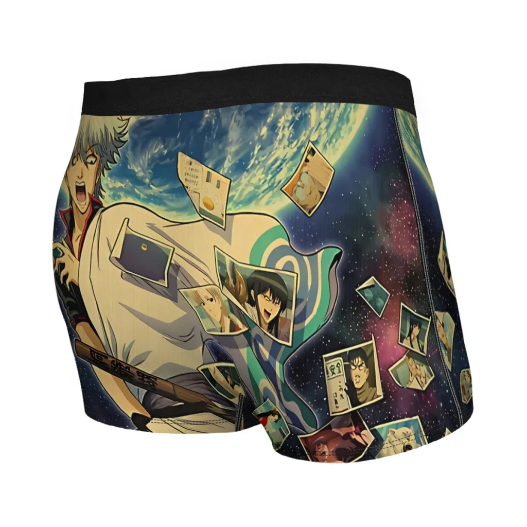 College Gintama  Anime Underpants Homme Panties Male Underwear Sexy Shorts Boxer Briefs