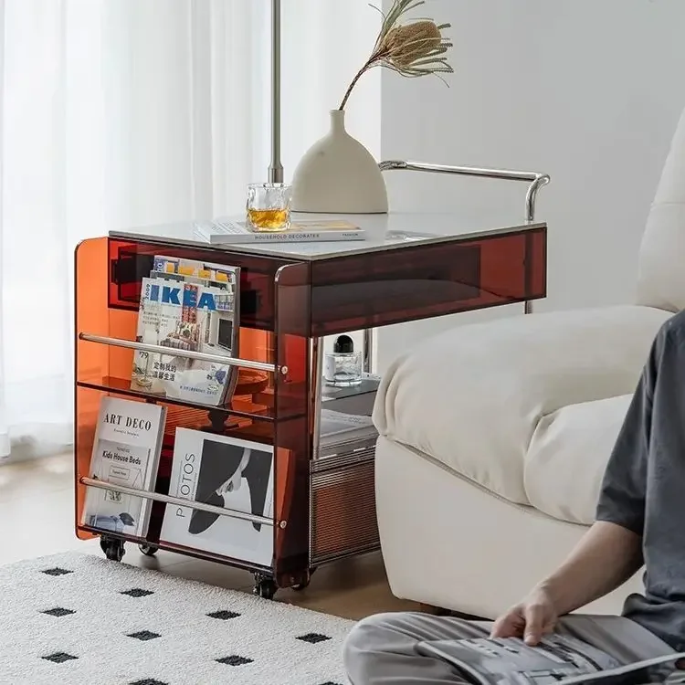 

coffee table side table, surrounding stove to make tea, small apartment rock slab tea cabinet, tea table side cabinet