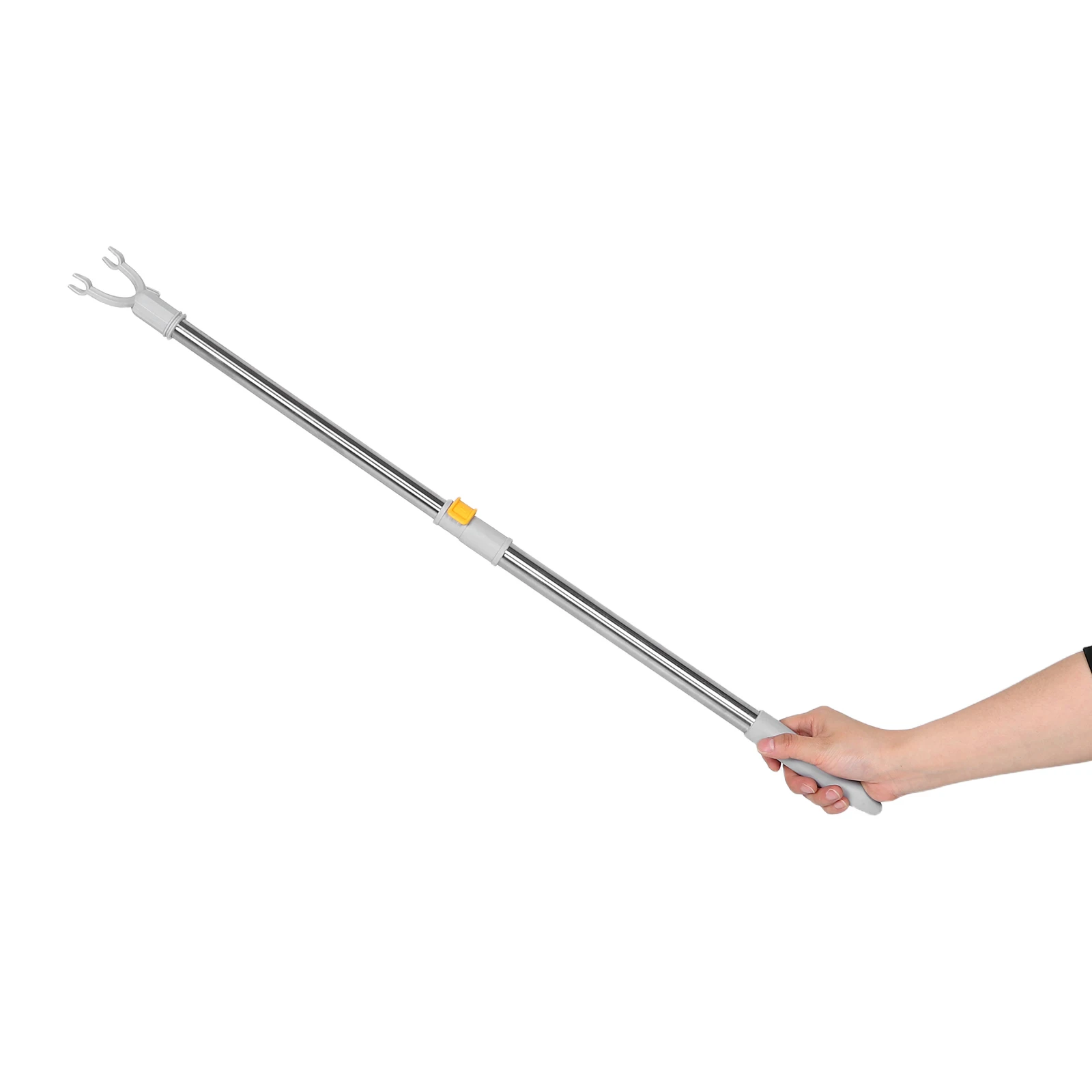 

Stylish Blue Adjustable Closet Pole Durable Stainless Steel Extendable Household Clothes Drying Stick For Home