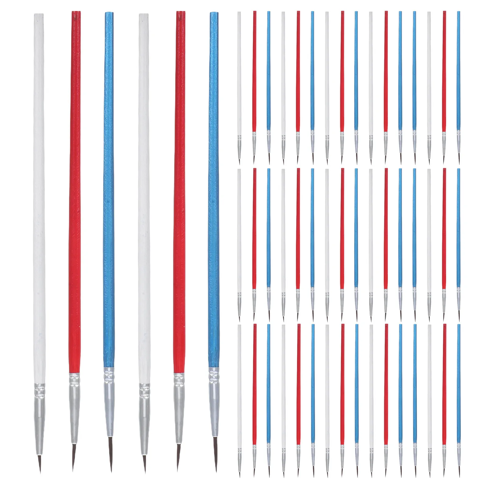 60Pcs Fine Detail Paint Brushes Nylon Wood Handle Set Sizes 0 00 000 Ultra Thin Liner Acrylic Watercolor Oil Artist Brush Kit