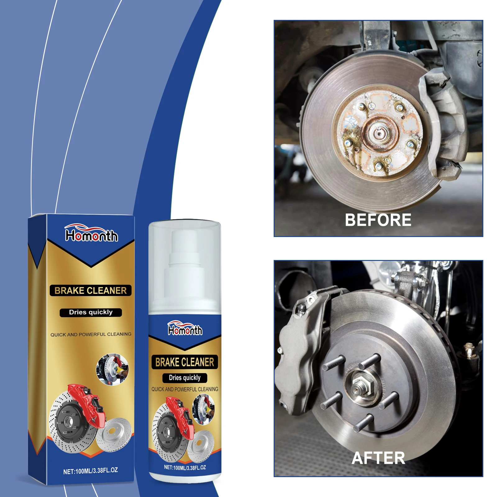 2024 Car Brake Cleaner Effectively Removes Oil Stains From Vehicles and Brake System Cleaner 100 ML