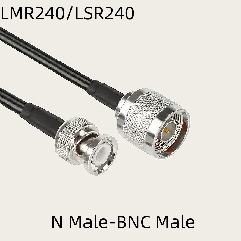 LMR240 Cable N Male to BNC Male Female Adapter LSR240 50-4 LMR-240 50 ohm RF Coaxial Cable