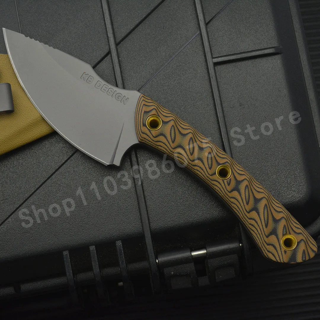 

Новый маленький прямой нож RMJ, лезвие 8Cr13MoV и ручка G10, высокопрочный уличный многофункциональный нож для приключений, нож для пикника