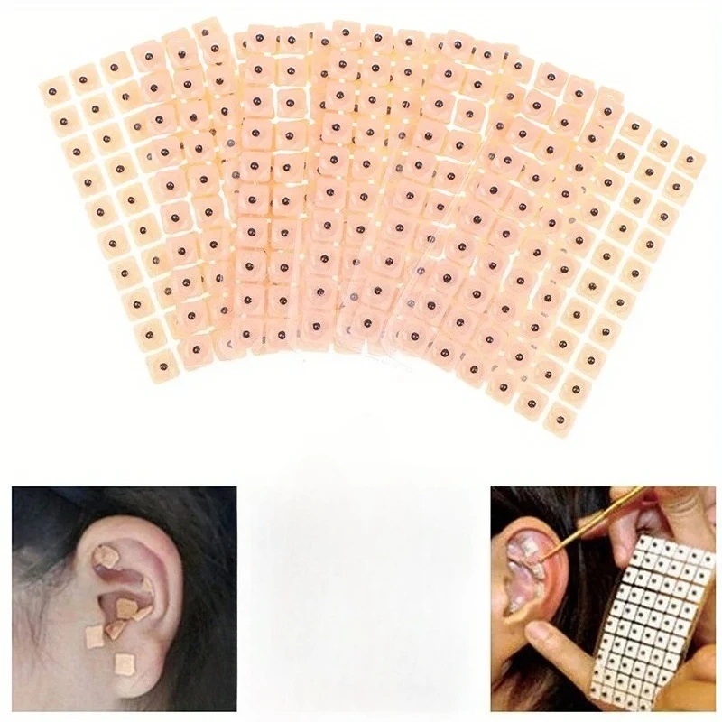 600/1200 Count Ear Seeds Acupuncture Stickers Way to Solve Headache Back Pain Stress Health Care Stickers Ear Massage