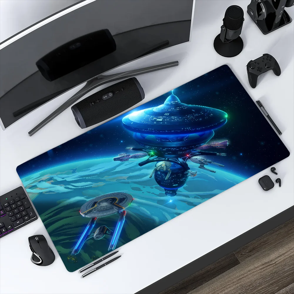 Mouse Pad Non-slip T-Trek Science Lockedge Office Star Student Gaming Lower Thickened Large Writing Decks Cushion MousePad