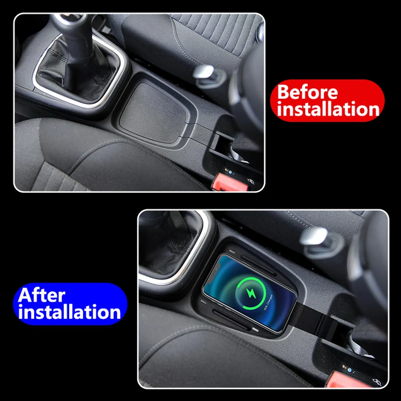 Bezprzewodowa ładowarka samochodowa do VW Polo 5 2010-2016