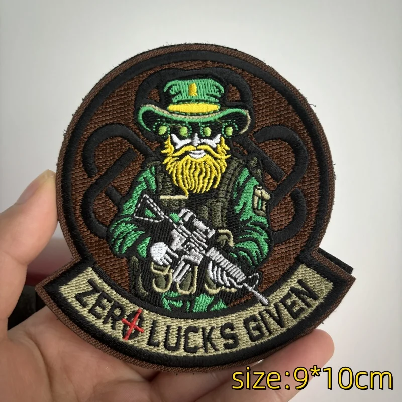 Fight Gun Tactical Morale Badge Military Angel Rabbit Penguin Fight Embroidery Patches Combat Hook&Loop Backpack Stickers