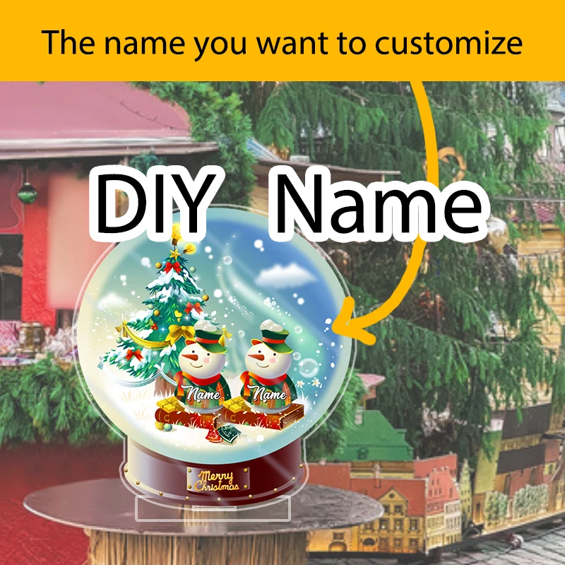 

DIY holiday ornaments, name customization, Christmas party decorations, family name customization, acrylic style customization