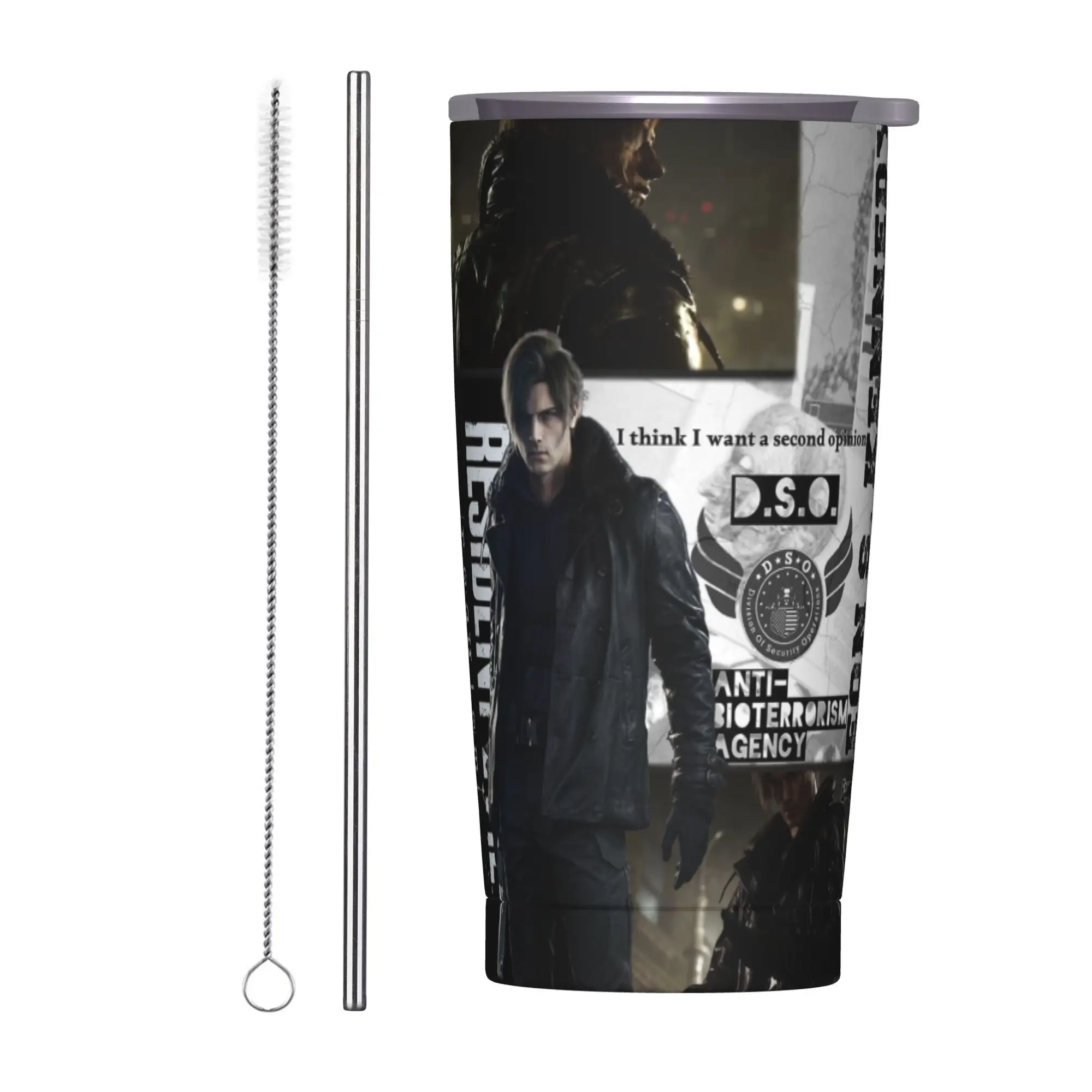 Resident Evil 9 Requiem Thermobecher Vakuumisolierte Spiele-Kaffeetassen Vakuumflasche Auto-Becher Wasserflasche 20oz