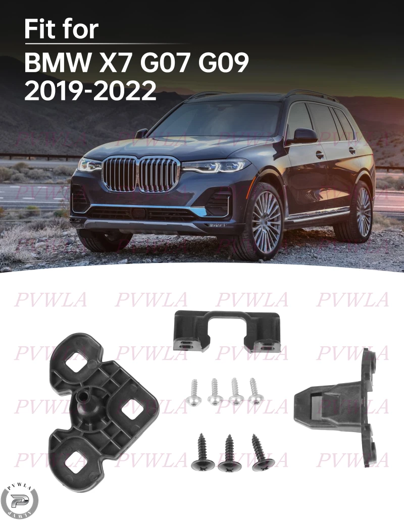support-de-phare-avant-kit-de-reparation-de-phare-de-voiture-63115a417b2-pour-bmw-x7-g07-g09-2019-2020-2021-2022-support-en-plastique-d'angle-inferieur