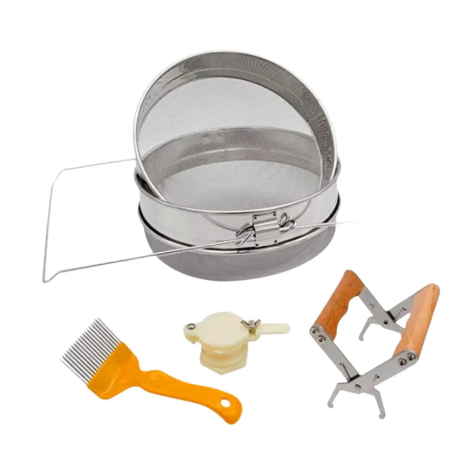 4Pcs Honey Strainer Kit Honey Harvesting Starter Kit Bee Bottling Equipment