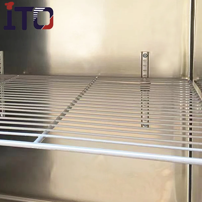 ITO-R19A  4 Door Commercial Grade Stainless Steel Reach in Freezer