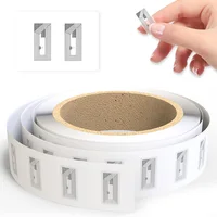 Etiquetas adhesivas NFC de 11x21mm con Chip NTAG213, etiquetas adhesivas transparentes, pegatinas en blanco regrabables, funciona con todos los dispositivos habilitados para NFC